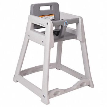 KOALA KARE PRODUCTS Plastic High Chair Assembled Gry, 12Y377