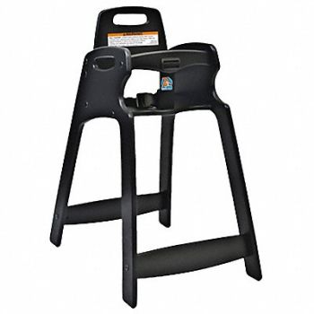 KOALA KARE PRODUCTS Eco High Chair Assembled Black, 12Y383