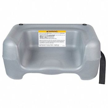 KOALA KARE PRODUCTS Dark Gray Booster Seat With Strap, 12Y447