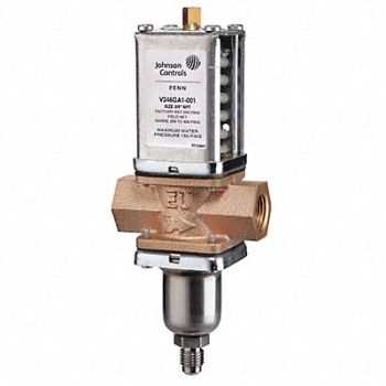 JOHNSON CONTROLS Water Regulating Valve 2 Way 1 In, 12Y958