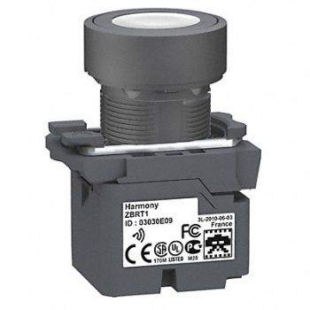SCHNEIDER ELECTRIC Push Button with Transmitter White 22mm, 12Z276