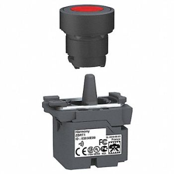 SCHNEIDER ELECTRIC Push Button with Transmitter Red 22mm, 12Z280
