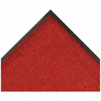 NOTRAX Carpeted Entrance Mat Red/Black 3ftx4ft, 40K212