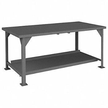 DURHAM MFG Workbench 12 Gauge Top 36 x72 x34, 130W61