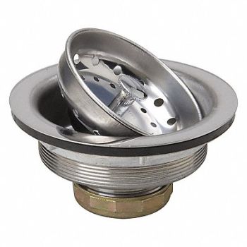 GRAINGER APPROVED SS Basket Strainer 4-1/2in PK2, 38W328