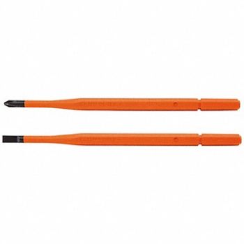 KLEIN TOOLS MultiBit Screwdriver Blade Insulate PK2, 807GN8