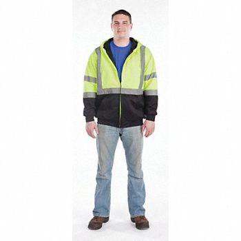 UTILITY PRO Class 3 Zip Hooded Softshell Tall L, 132C68