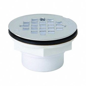 GRAINGER APPROVED Shower Drains Dia 2 Round Plastic, 1RLU9