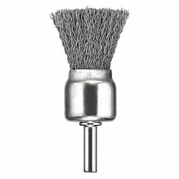 DEWALT Crimp Wire End Brush Carbon 1 X1/4 PK12, 135D85