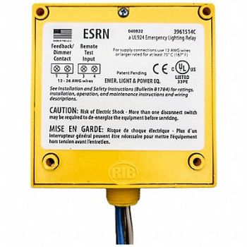 FUNCTIONAL DEVICES INC / RIB UL924 Lighting Relay 20A 120-277Vac, 138R09