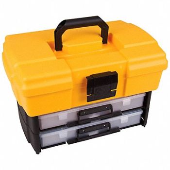 FLAMBEAU BldgBxPrtblStgeSys Mech Ylw 18x11x3.5 in, 3KN86