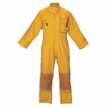 FIRE-DEX Wildland Coverall Yellow Nomex 3X, 13A496
