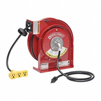 REELCRAFT Cord Reel Triple Outlet, 22KW42