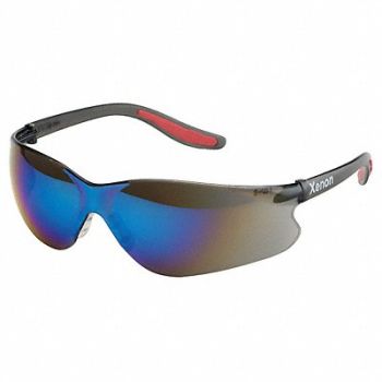 XENON Safety Glasses Blue Mirror Uncoated, 13D090