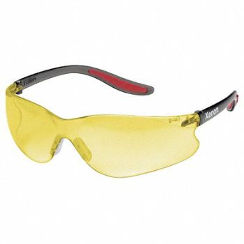 XENON Safety Glasses Amber Uncoated, 13D091