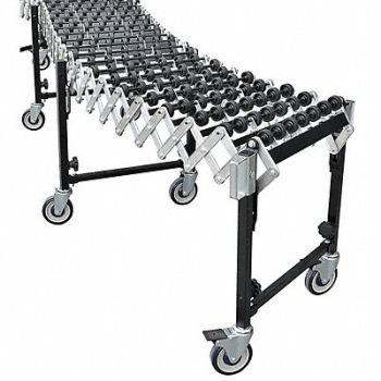 GRAINGER APPROVED Skate Wheel Conveyor 26-3/4 W Overall, 55KR70