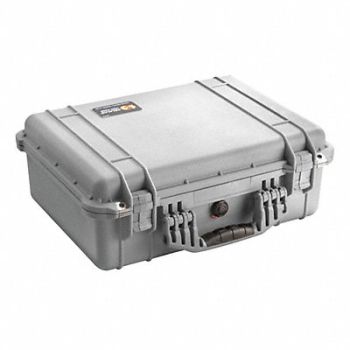 PELICAN G3132 ProtCase 4 15/16 in Double Throw Silver, 13E476