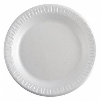 DART Disp Foam Plate 10 1/4 in White PK500, 13E896