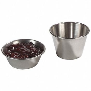 CARLISLE Sauce Cup SS 2.5 oz PK144, 13F327