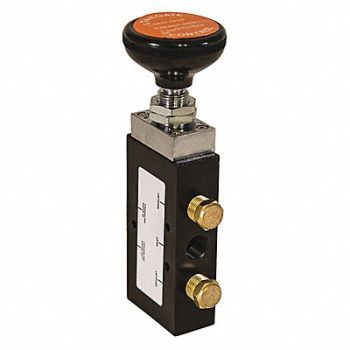 BUYERS PRODUCTS Manual Air Valve Black Steel, 55MX14
