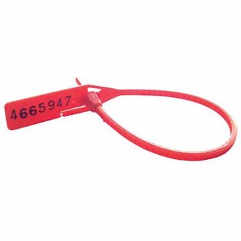 CORTECH Cinch-up Locking Seal Red PK100, 13G478