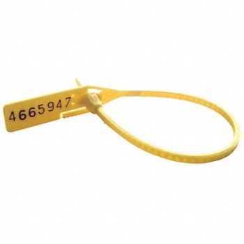 CORTECH Cinch-up Locking Seal Yellow PK100, 13G479
