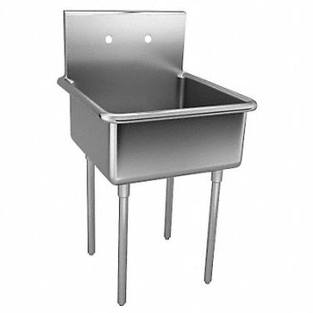 JUST MANUFACTURING Just Scullery Sink Squar 24inx24inx12in, 13G594