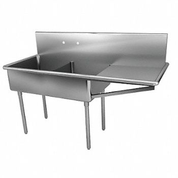 JUST MANUFACTURING Just Scullery Sink Squar 24inx24inx12in, 13G607