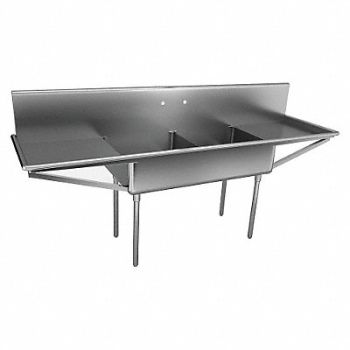 JUST MANUFACTURING Just Scullery Sink Squar 24inx24inx12in, 13G608