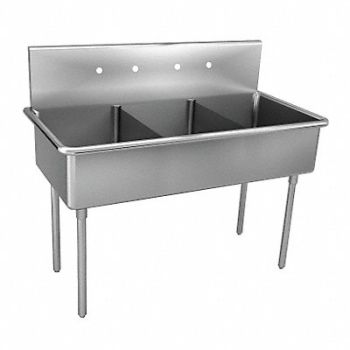JUST MANUFACTURING Just Scullery Sink Squar 24inx24inx12in, 13G613