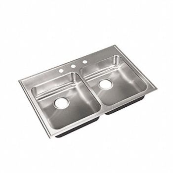 JUST MANUFACTURING Just DropIn Sink Rect 14inx16inx5-1/2in, 13G625