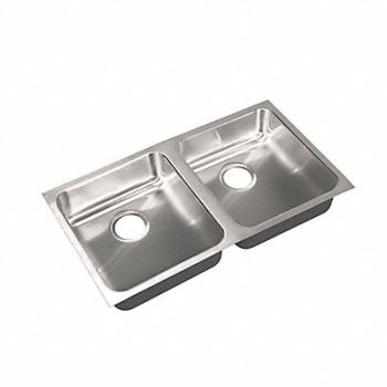 JUST MANUFACTURING Just Under Sink Rect 14inx16inx5-1/2in, 13G637