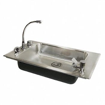 JUST MANUFACTURING Just Class Sink Rect 22inx16inx5-1/2in, 13G638