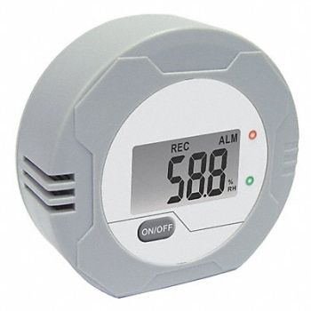 GRAINGER APPROVED Data Logger Temperature and Humidity, 13G715