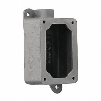 APPLETON ELECTRIC Mounting Body 1Gang 3/4In Feed-Thru Iron, 13G861