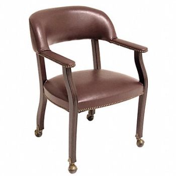 REGENCY Ivy League Captains Chair Burgundy, 13J289