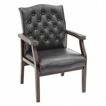 REGENCY Ivy League Side Chair Vinyl Black, 13J292