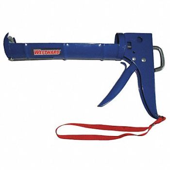 WESTWARD Dripless Caulk Gun Steel Blue, 13J311