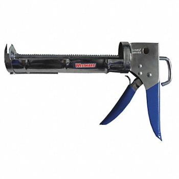 WESTWARD Caulk Gun Steel Black/Silver, 13J318