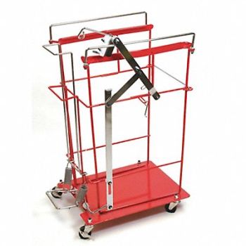COVIDIEN Wire Cart Steel Red, 13K185