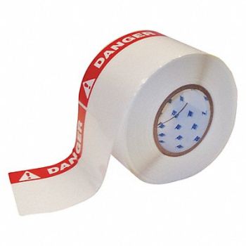 BRADY Arc Flash Label Red/Bk/Wht Polyester PK2, 13K850