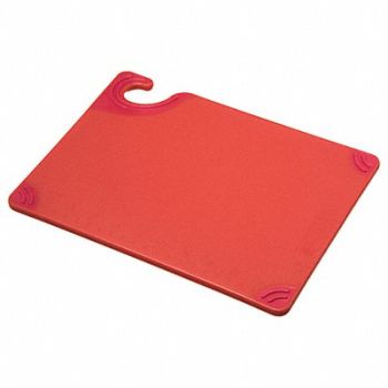 SAN JAMAR Cutting Board Red 12 x 9 In., 13L841