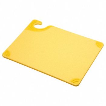 SAN JAMAR Cutting Board Yellow 12 x 9 In., 13L843