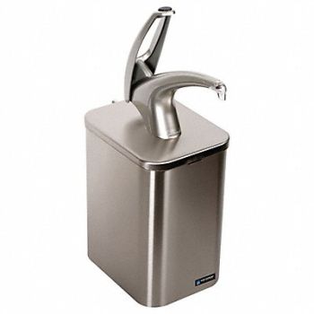 SAN JAMAR Frontline Cntrtop Pump Metal Finish, 13L846