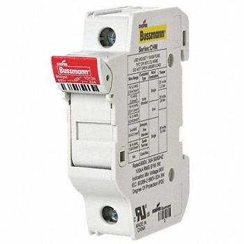 BUSSMANN Fuse Block 0 to 30A Midget 1 Pole, 13M221