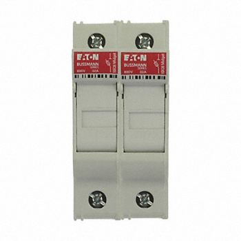 BUSSMANN Fuse Block 0 to 30A Midget 2 Pole, 13M223