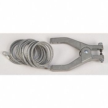 GRAINGER APPROVED Ground Clamp with Barb Wire, 13M340