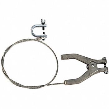 GRAINGER APPROVED Ground Wire with Clamp and C-Clamp, 13M342