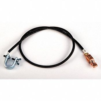 GRAINGER APPROVED Ground Wire with C-Clamp and Clip P, 13M347