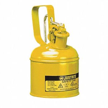 JUSTRITE Type I Safety Can 1/4 gal Ylw, 13M353